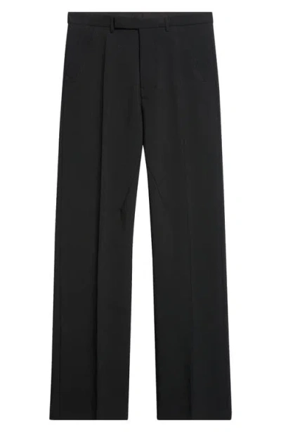 Rick Owens Tailored Geth Wide Leg Virgin Wool Pants In Black