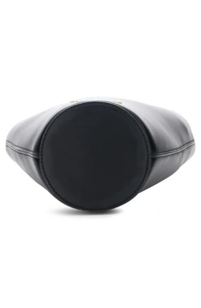 Jacquemus The Small Bambola Asymmetric Mini Bucket Bag In Black