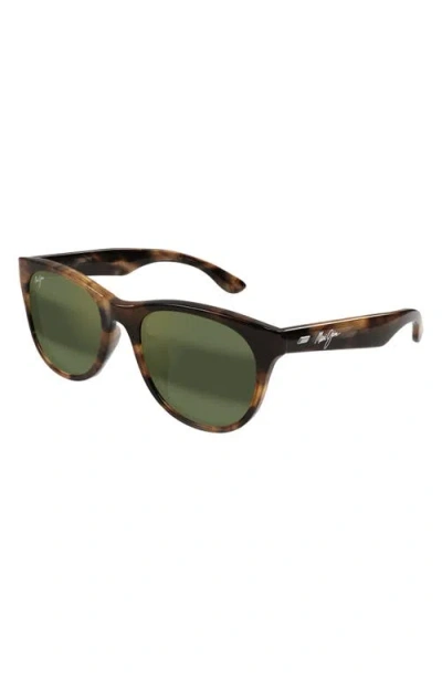Maui Jim Koaniani Af 55mm Polarizedplus2® Rectangular Sunglasses In Brown
