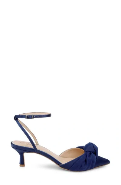 Jewel Badgley Mischka Women's Favor Evening Knot Pumps In Blue