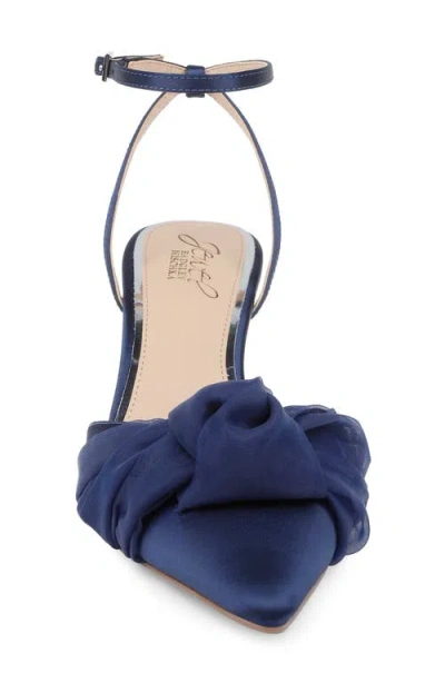 Jewel Badgley Mischka Women's Favor Evening Knot Pumps In Blue