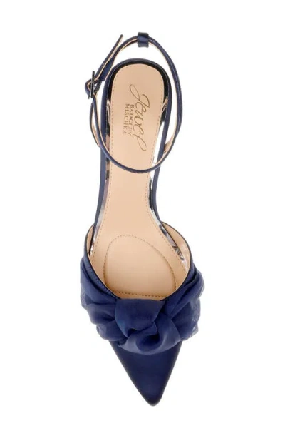 Jewel Badgley Mischka Women's Favor Evening Knot Pumps In Blue