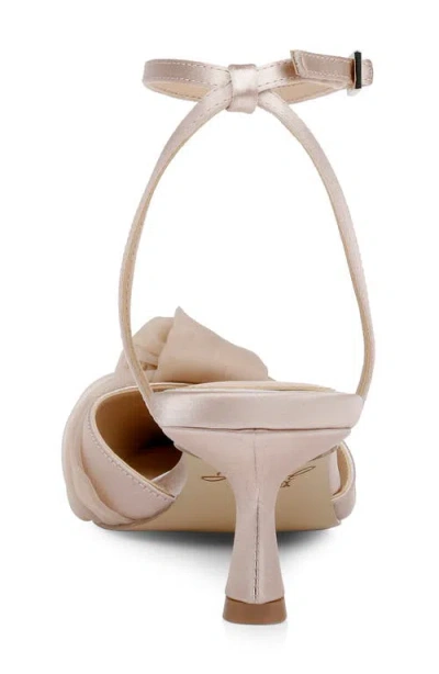 Jewel Badgley Mischka Women's Favor Evening Knot Pumps In Neutral