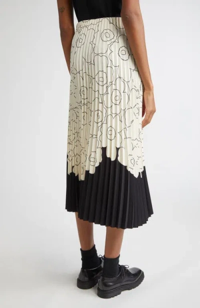 Marimekko Piiru Piirto Unikko Placement Midi Skirt In Multi