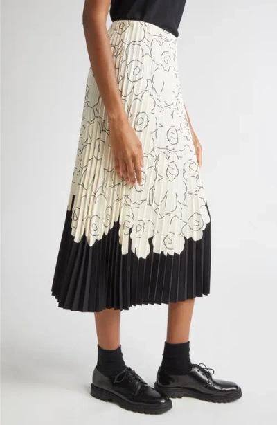 Marimekko Piiru Piirto Unikko Placement Midi Skirt In Multi