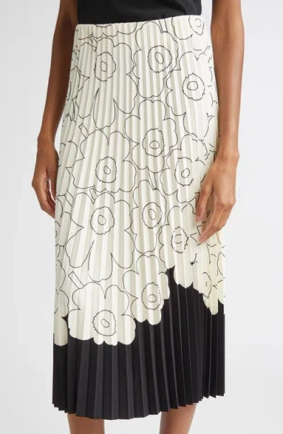 Marimekko Piiru Piirto Unikko Placement Midi Skirt In Multi