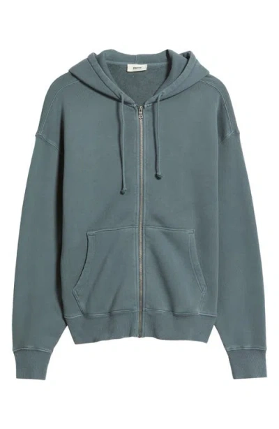Elwood Core Oversize Terry Full Zip Hoodie In Blue