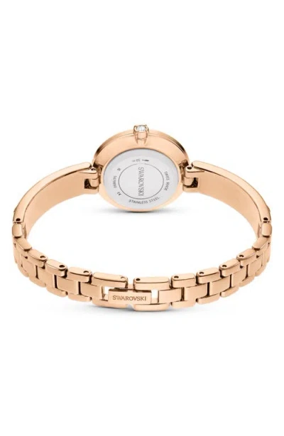 Swarovski Crystal Quartz Watch In Pink