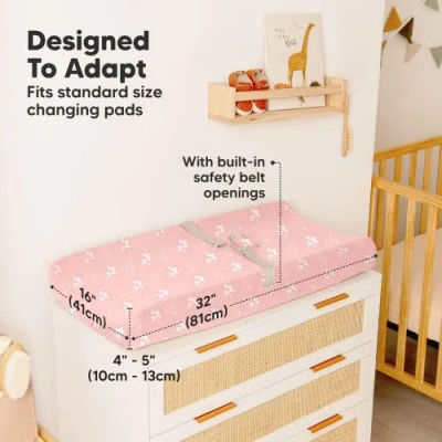 Keababies 2-pack Soothe Changing Pad Covers In Multi