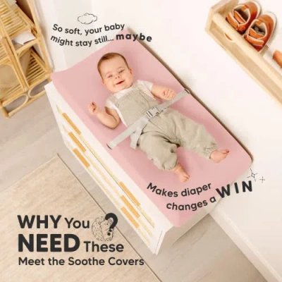 Keababies 2-pack Soothe Changing Pad Covers In Multi