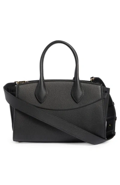 Ferragamo Structured Shoulder Bag Adjustable Strap In Black