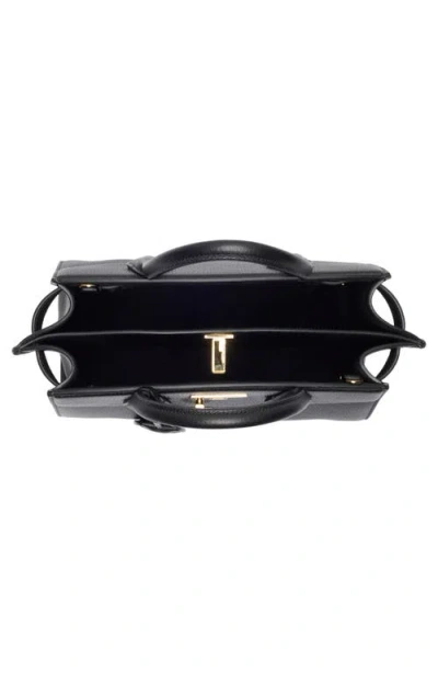 Ferragamo Structured Shoulder Bag Adjustable Strap In Black