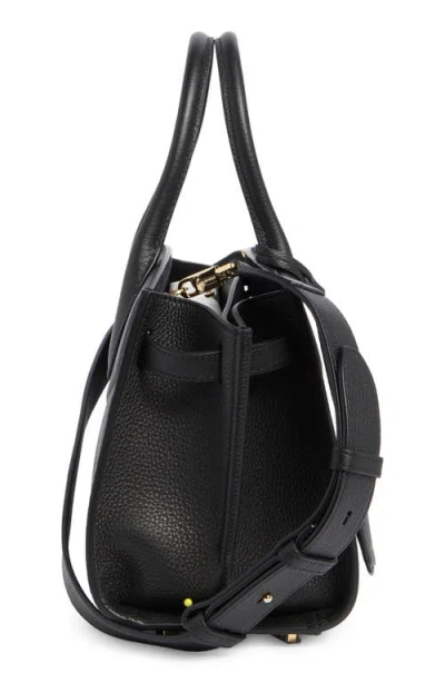 Ferragamo Structured Shoulder Bag Adjustable Strap In Black