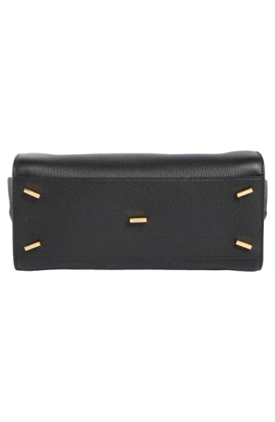 Ferragamo Structured Shoulder Bag Adjustable Strap In Black