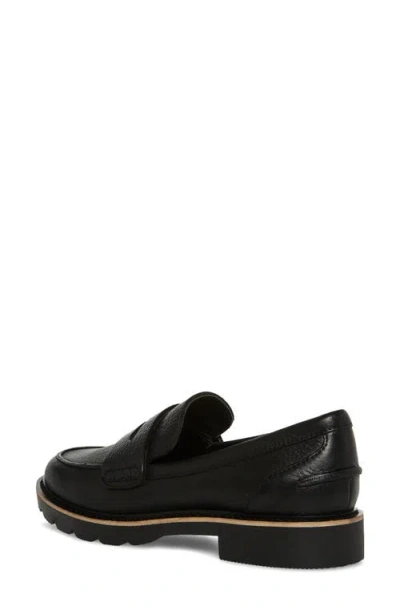 Blondo Waterproof Penny Loafer In Black Leather