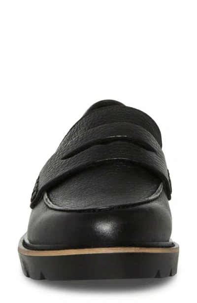Blondo Waterproof Penny Loafer In Black Leather