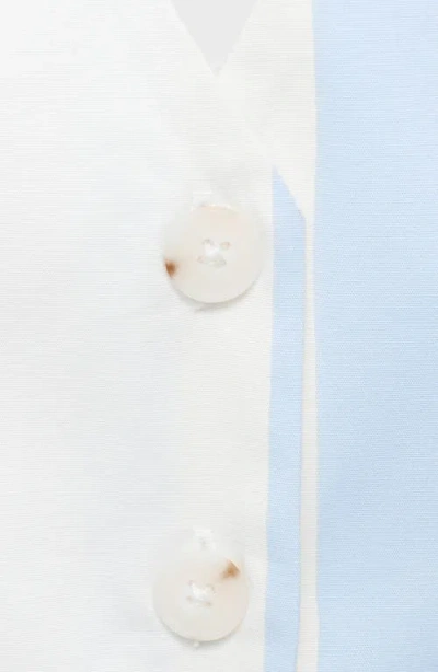 Mango Women's Striped Halter Vest In Blue