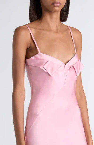 Alexander Mcqueen Mcqueen Double Silk Satin Evening Gown In Pink
