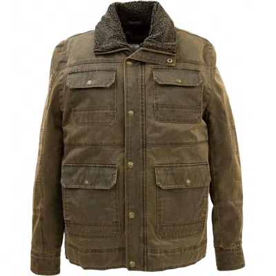 Cripple Creek Men's Concealed Coat In Antique Chocolate In Green