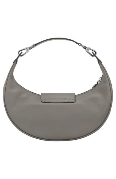 Longchamp Le Pliage Xtra Round Leather Top Handle Bag In Gray