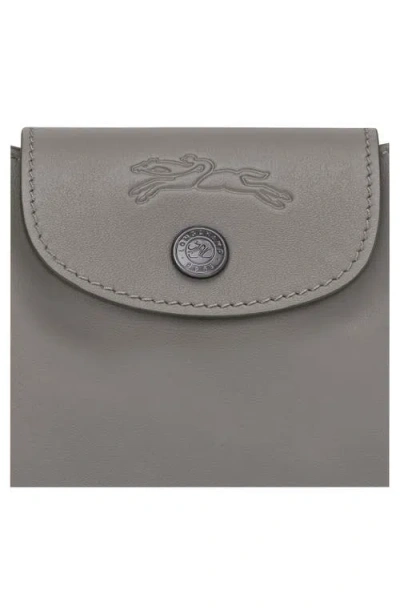 Longchamp Le Pliage Xtra Round Leather Top Handle Bag In Gray