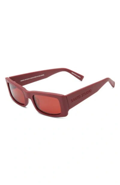 Santo Studio Forma Polarized Rectangular Sunglasses