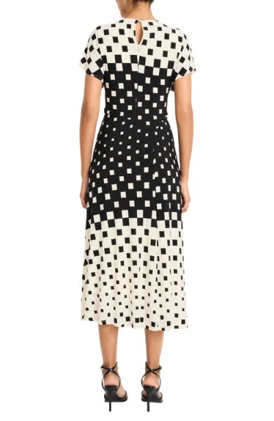 Maggy London Mixed Print Knit Midi Dress