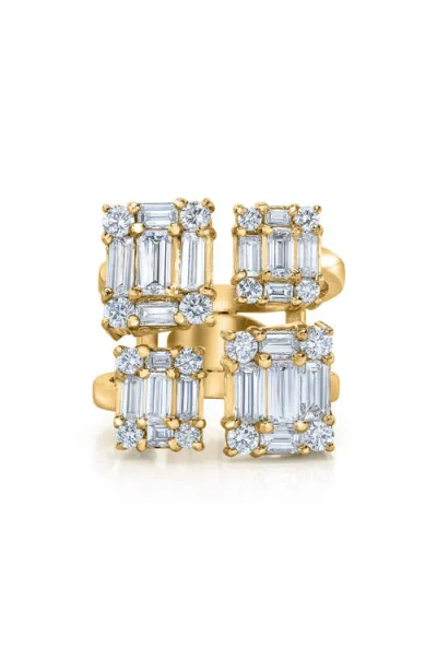 Mindi Mond Clarity Quad Cube Diamond Ring