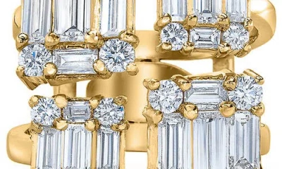 Mindi Mond Clarity Quad Cube Diamond Ring