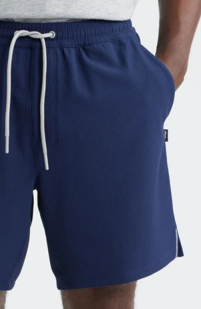 Johnnie-o Jumpin Rib Lounge Shorts In Blue