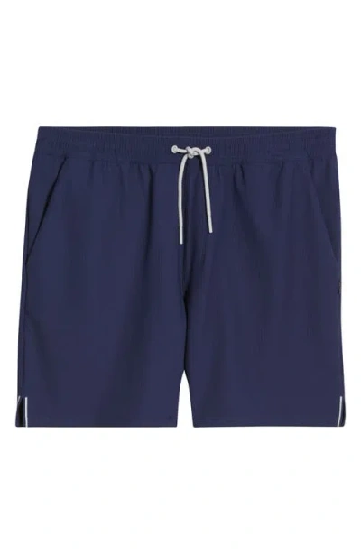 Johnnie-o Jumpin Rib Lounge Shorts In Blue