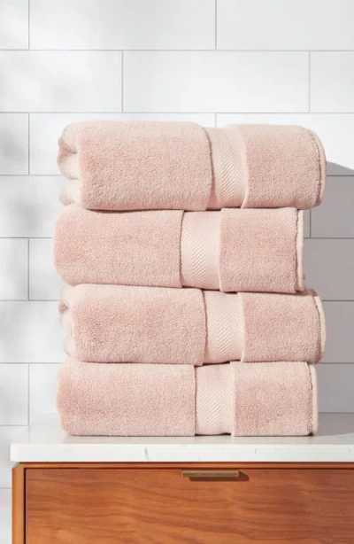 Nordstrom Organic Hydrocotton Set Of 4 Bath Towels $140 Value In Brown