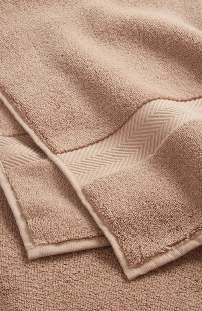 Nordstrom Organic Hydrocotton Set Of 4 Bath Towels $140 Value In Brown