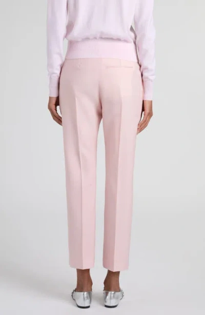 Alexander Mcqueen Mcqueen Wool & Mohair Cigarette Pants In Pink
