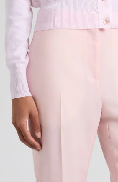 Alexander Mcqueen Mcqueen Wool & Mohair Cigarette Pants In Pink