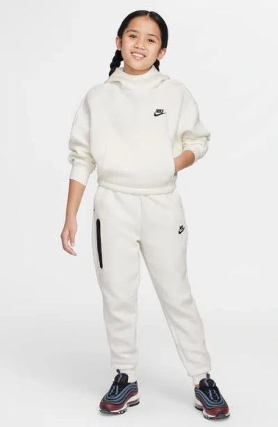 Nike Women's  Sportswear Tech Fleece Girls' Oversized Hoodie In White
