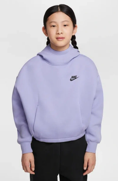 Nike Women's  Sportswear Tech Fleece Girls' Oversized Hoodie In Purple