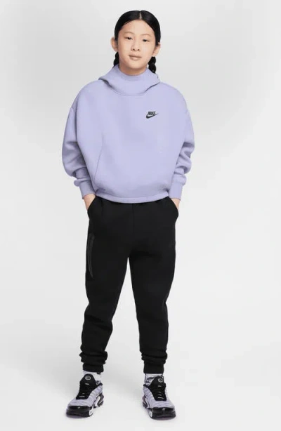 Nike Women's  Sportswear Tech Fleece Girls' Oversized Hoodie In Purple