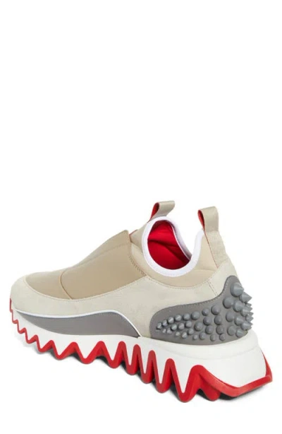 Christian Louboutin Sharkyloub Spikes Slip-on Sneaker