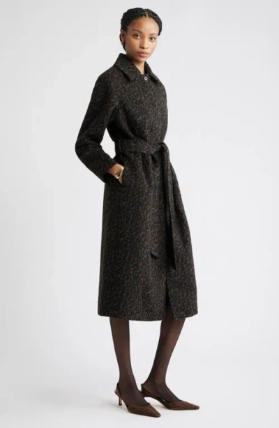 Nordstrom Belted Animal Print Jacket In Animal Print