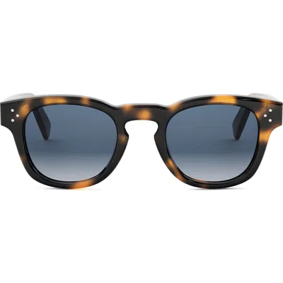 Celine Bold 3 Dots 49mm Square Sunglasses