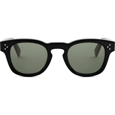 Celine Bold 3 Dots 49mm Square Sunglasses