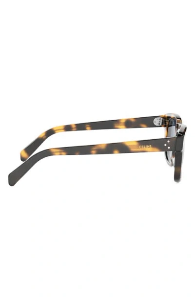 Celine Bold 3 Dots 49mm Square Sunglasses