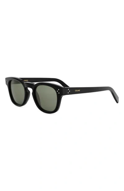 Celine Bold 3 Dots 49mm Square Sunglasses