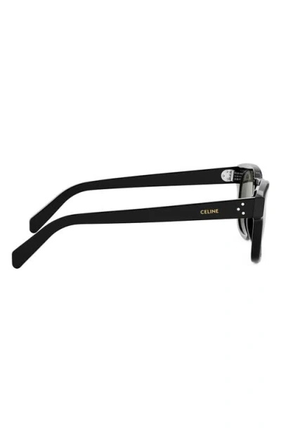 Celine Bold 3 Dots 49mm Square Sunglasses