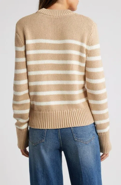 Rails Alise Stripe Cotton Crewneck Sweater