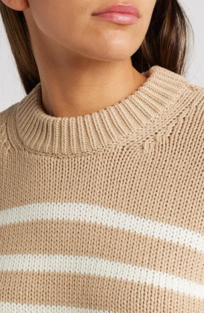 Rails Alise Stripe Cotton Crewneck Sweater