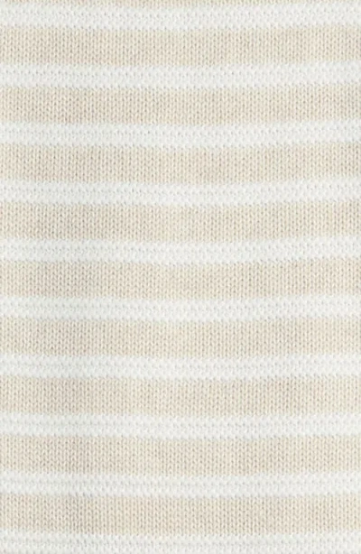 Nordstrom Stripe Sweater Romper In Brown