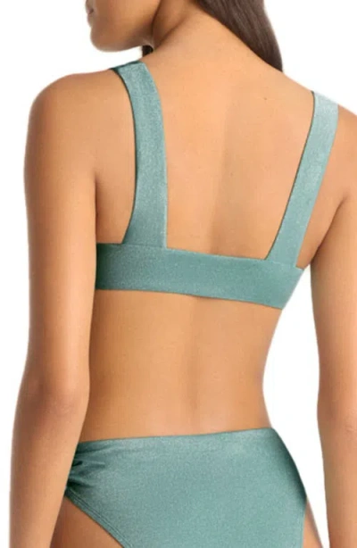 Vitamin A ® Skylar Ring Detail Bikini Top In Blue