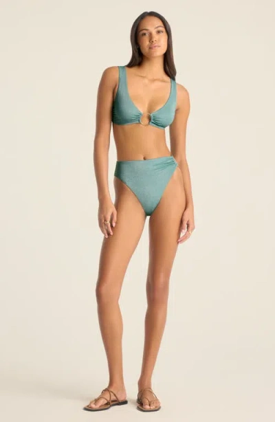 Vitamin A ® Skylar Ring Detail Bikini Top In Blue